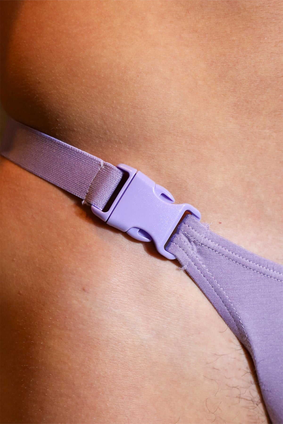 JJ Malibu Men's Barely There Modal Thong - Purple
