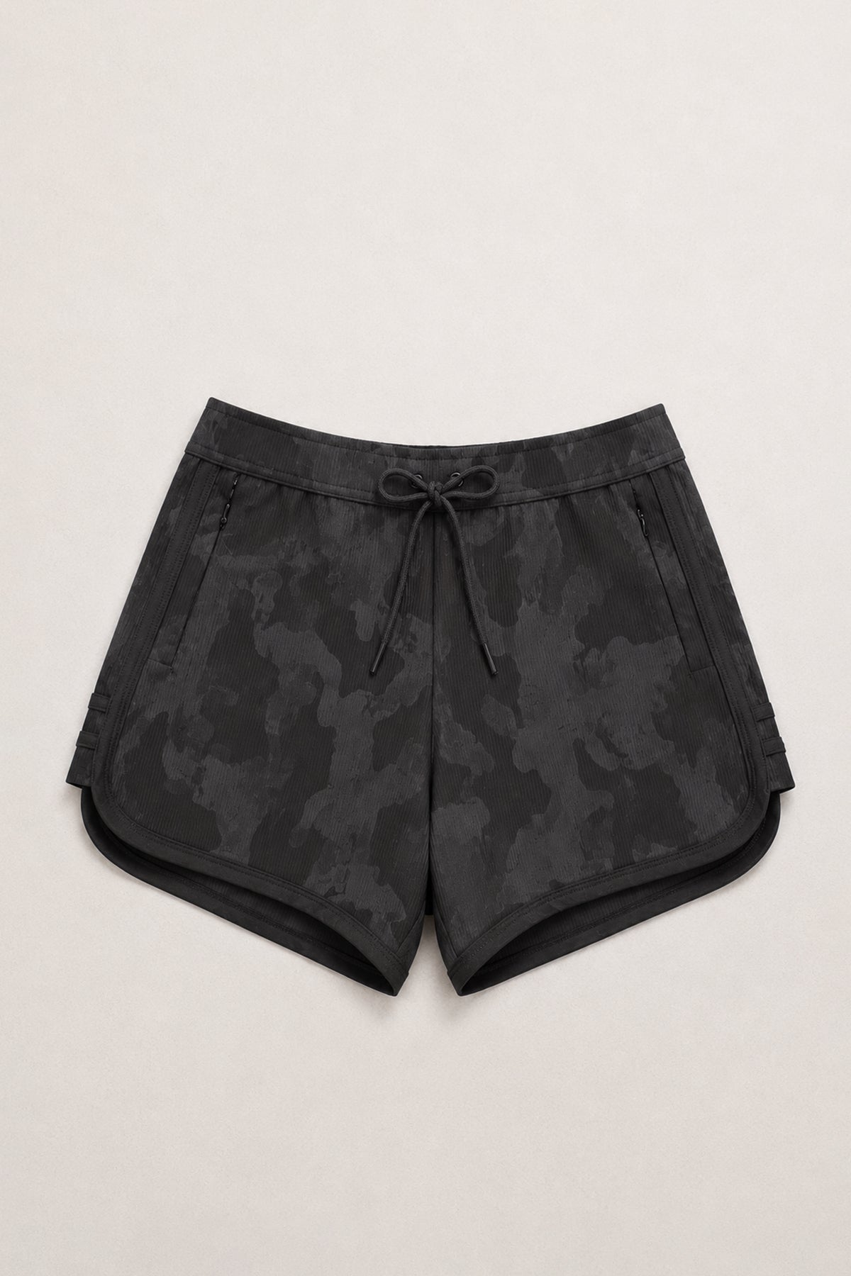 JJ Malibu Men's City Fit Drawstring Short Shorts - Monochrome Camo