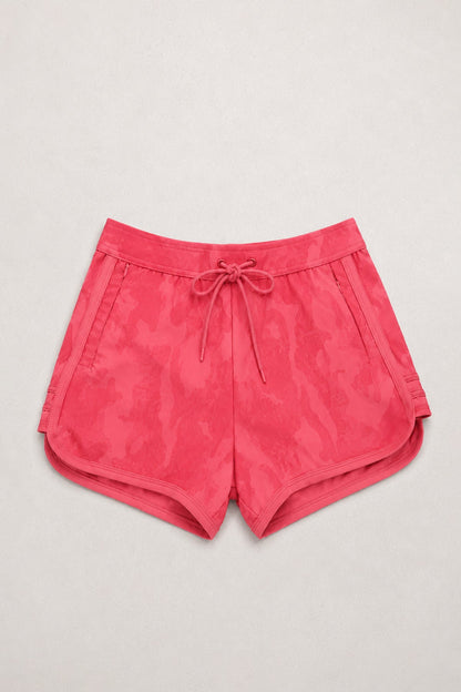 JJ Malibu Men's City Fit Drawstring Short Shorts - Strawberry Red