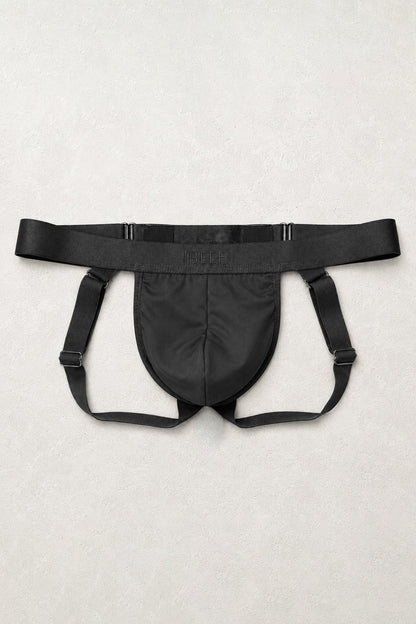 JJ Malibu Men's Shape Shifter Jockstrap - Midnight Black