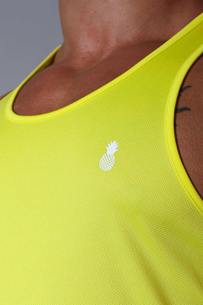 JJ Malibu Men's JJ Cool-Dry Gym Stringer - Lemon Yellow