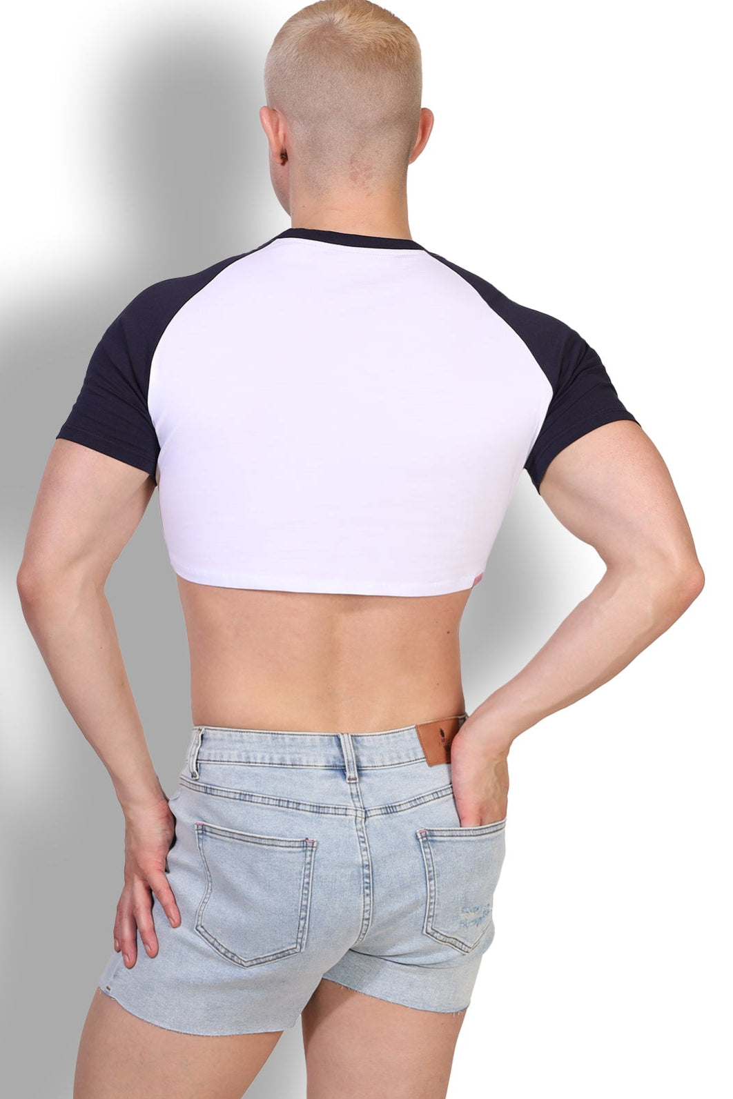 JJ Malibu Men's Muscle-Fit Crop Tee - Malibu Script