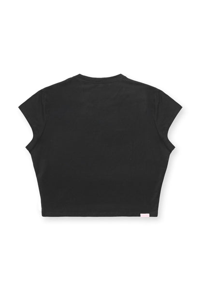 JJ Malibu Men's Muscle-Fit Crop Half-Sleeve Tee - Black