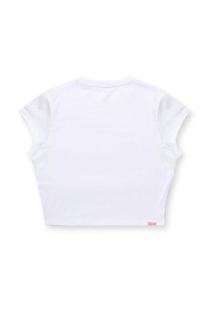 JJ Malibu Men's Muscle-Fit Crop Half-Sleeve Tee - White