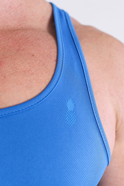 JJ Malibu Men's JJ Dry-Cool Crop Tank Top - Royal Blue