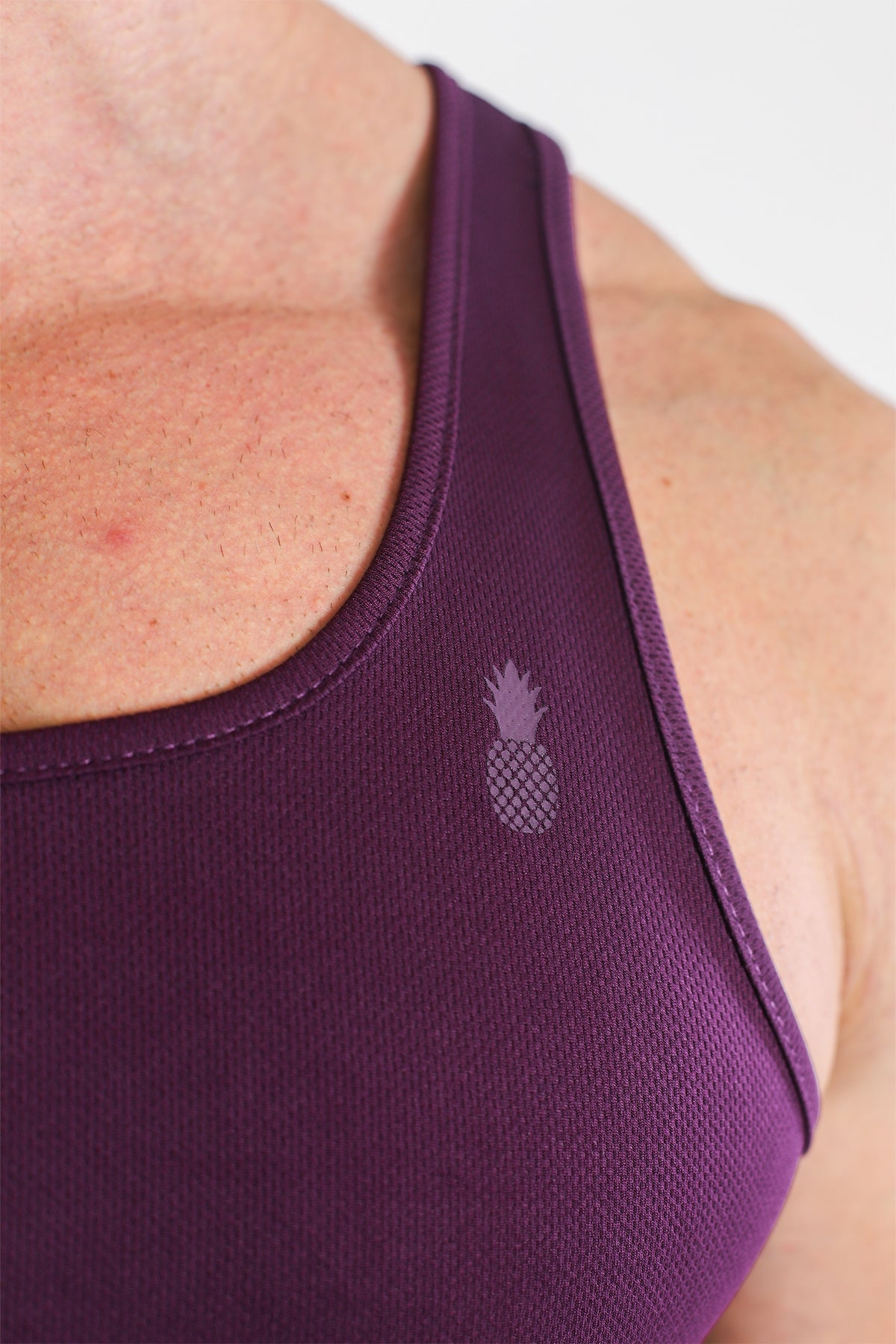 JJ Malibu Men's JJ Dry-Cool Crop Tank Top- Purple