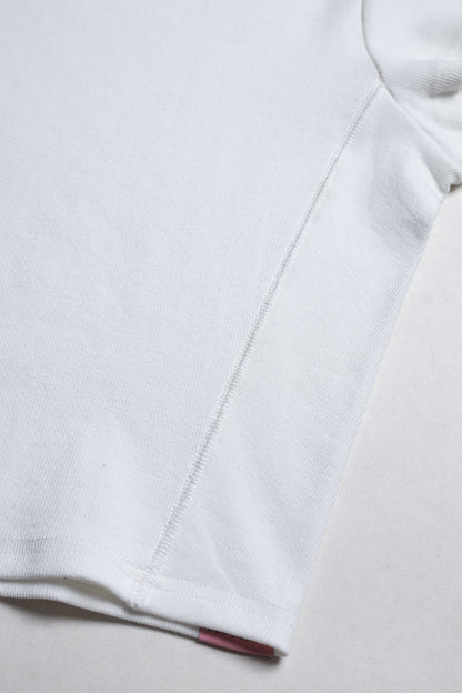 JJ Malibu Men's Cap Sleeve Rib Knit Crop Top - Ivory