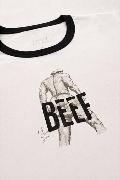 JJ Malibu Men's Vintage Ringer Tee - Beefcake