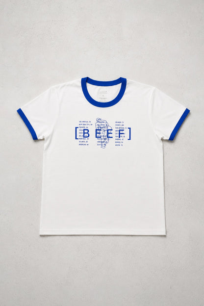 JJ Malibu Men's Vintage Ringer Tee - BEEF Headliner Tee