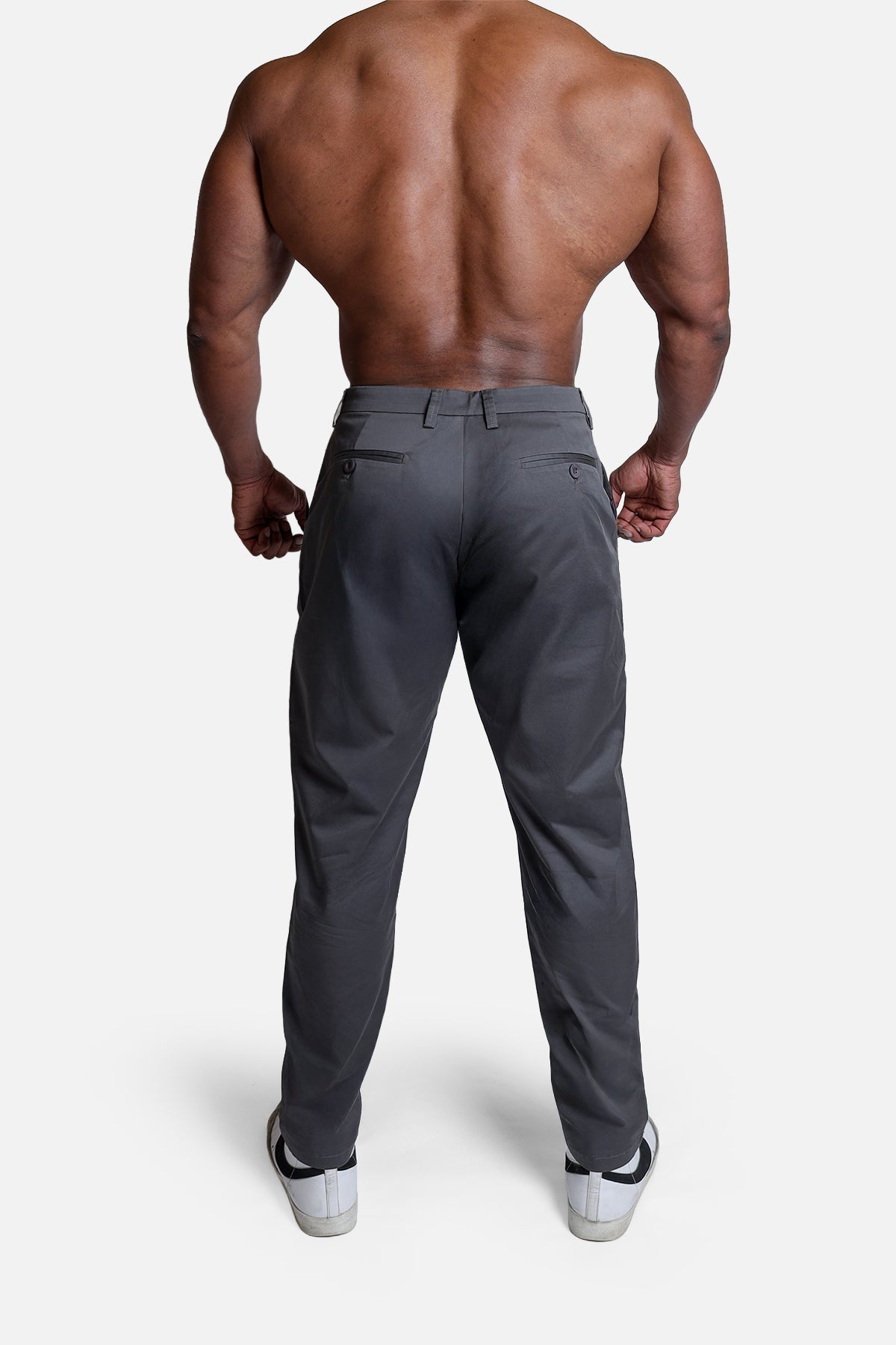 Jed North Men's Men's Fitted Chino Pants - Dark Gray