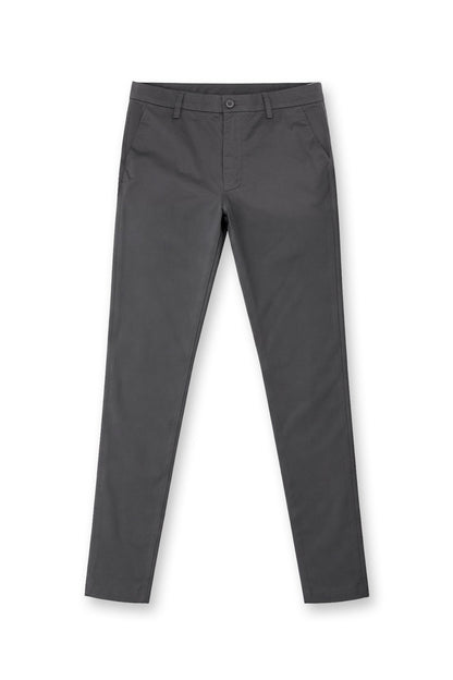 Jed North Men's Men's Fitted Chino Pants - Dark Gray