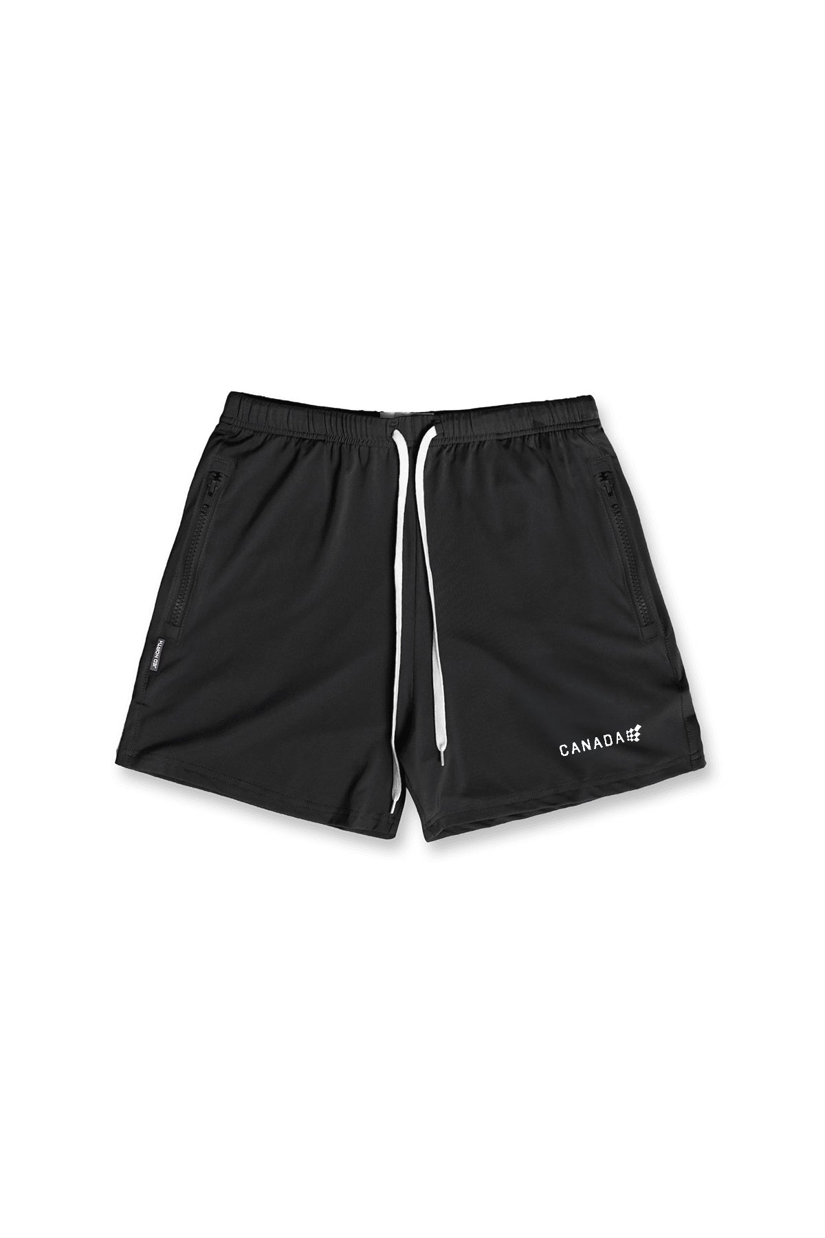 Jed North Men's Agile Bodybuilding 4'' Shorts w Zipper Pockets - Canada Logo