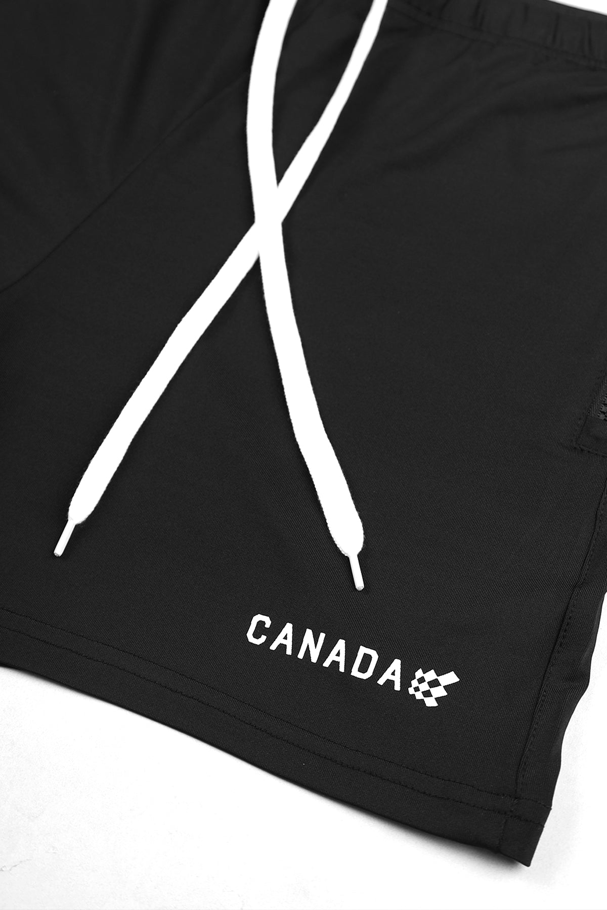 Jed North Men's Agile Bodybuilding 4'' Shorts w Zipper Pockets - Canada Logo