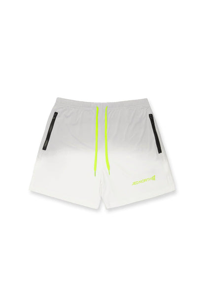 Jed North Men's Agile Bodybuilding 4'' Shorts w Zipper Pockets - OmbrÃ© Gray