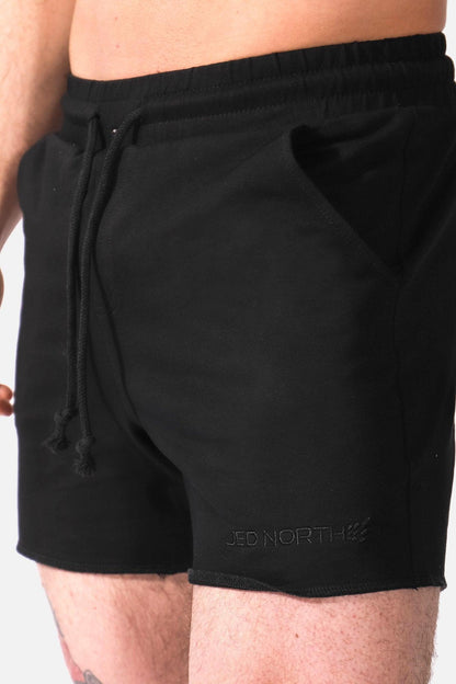 Jed North Men's Motion 5'' Varsity Sweat Shorts - Black