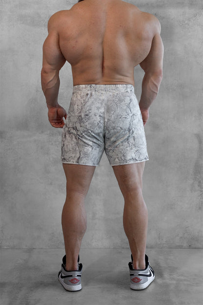 Jed North Men's Motion 5'' Varsity Sweat Shorts - Leaf Camo