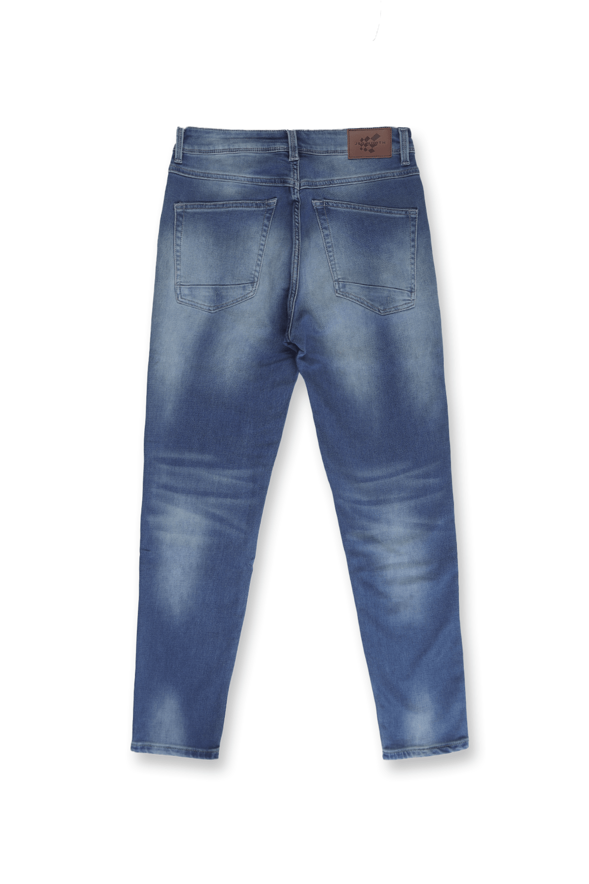 Jed North Men's Men's Premium Fitted Stretchy Jeans - Faded Dark Blue