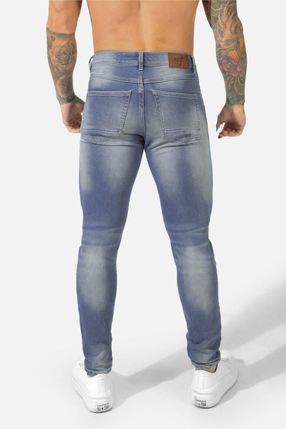 Jed North Men's Men's Premium Fitted Stretchy Jeans - Faded Blue