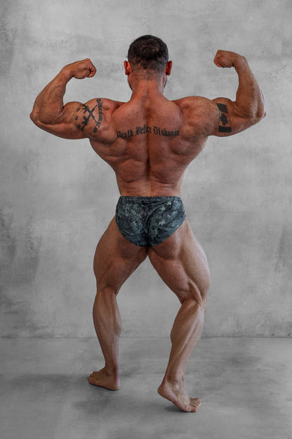 Jed North Men's Men's Classic Physique Trunks 4" Seam - Camo