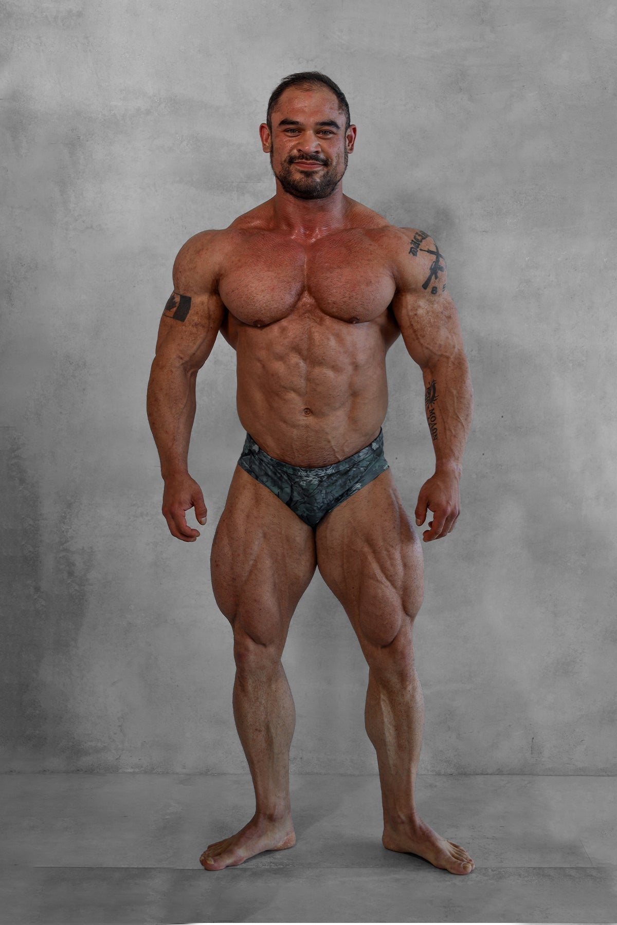Jed North Men's Men's Classic Physique Trunks 4" Seam - Camo