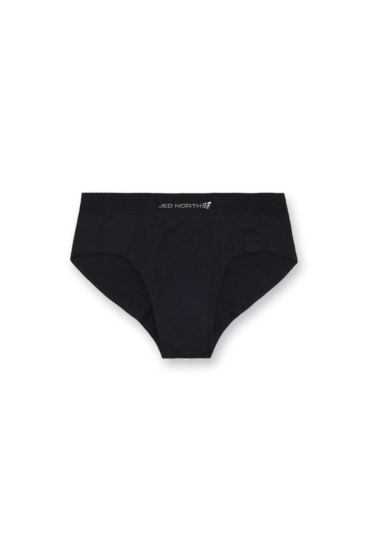 Jed North Men's Men's Athletic Seamless Briefs 2-Pack - Black & Navy