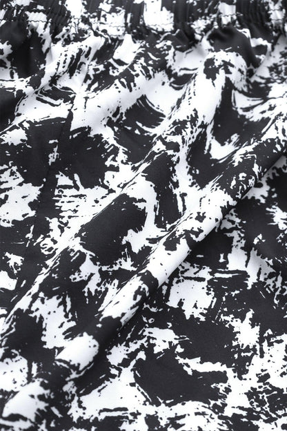 Jed North Men's Vintage Flex Joggers - B&W Paint Brushes