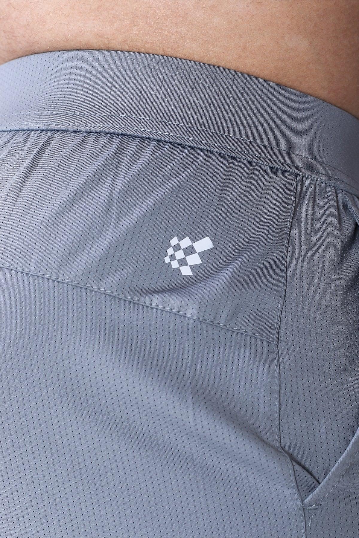 Jed North Men's Performance Air-Tech Athletic Shorts - Gray