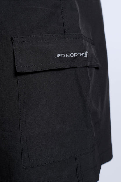 Jed North Men's Trek 4.5" Cargo Shorts - Black