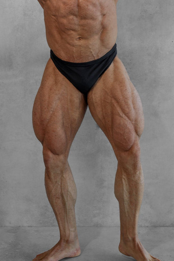 Jed North Men's Men's Classic Physique Trunks 2" Seam - Black