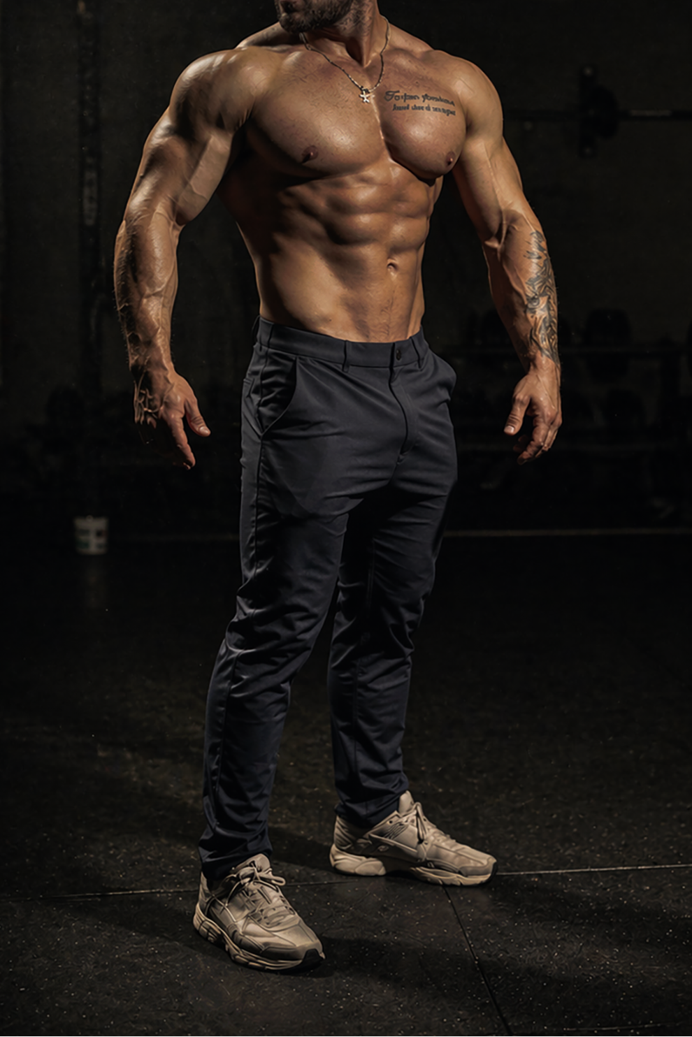 Jed North Men's Hybrid Athletic Pants  - Navy