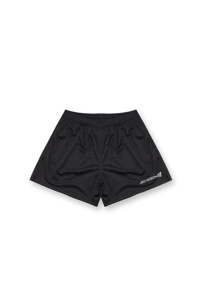 Jed North Men's Athletic Mesh Shorts - Black