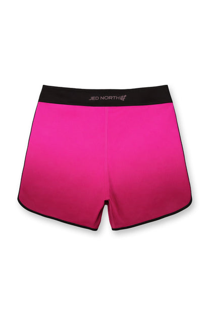 Jed North Men's Men's Physique Board Shorts  - 15" Athlete Cut - Electric Crimson
