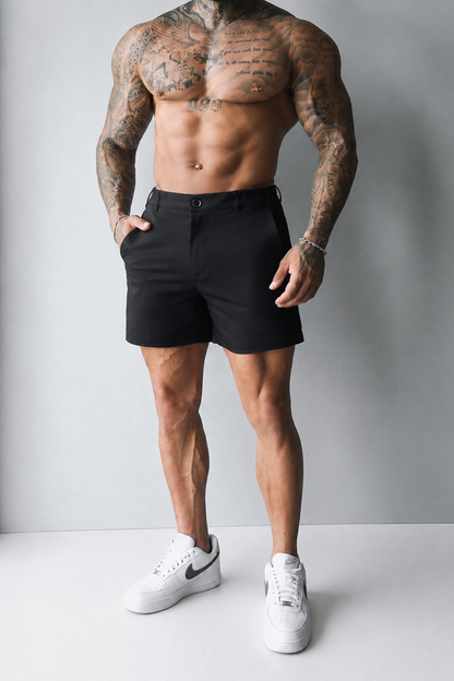 Jed North Men's Flex Waist Chino Shorts - Black