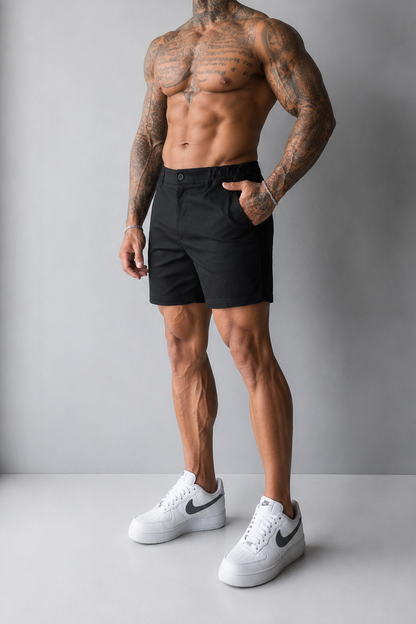 Jed North Men's Flex Waist Chino Shorts - Black