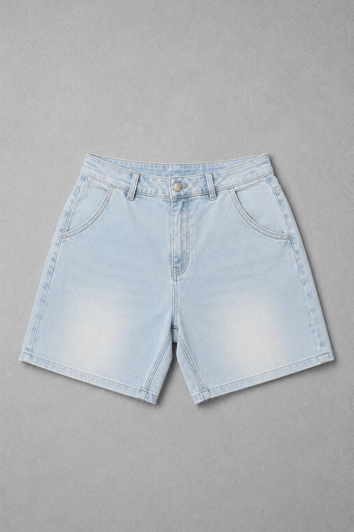 Jed North Men's Baggy Fit Denim Shorts - Blue