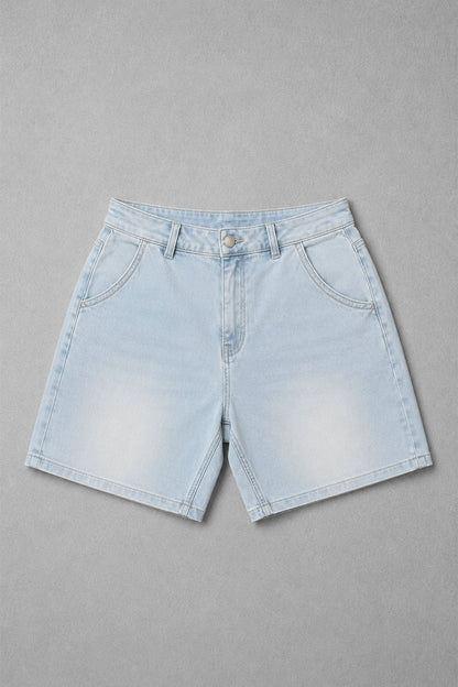 Jed North Men's Baggy Fit Denim Shorts - Blue