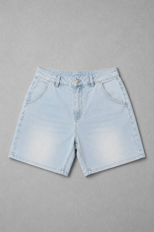 Jed North Men's Baggy Fit Denim Shorts - Blue