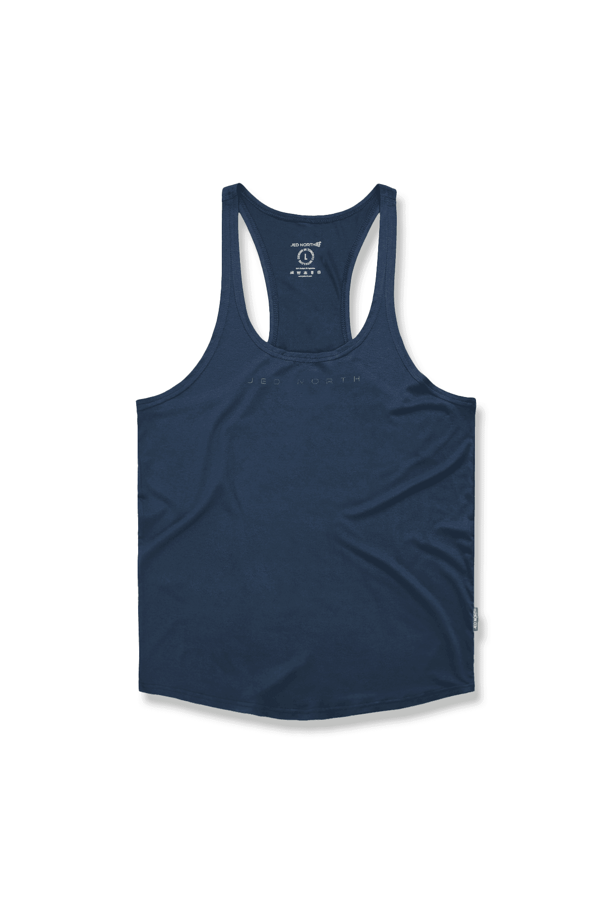 Jed North Men's Classic Bodybuilding Racerback Stringer - Navy