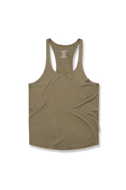 Jed North Men's Classic Bodybuilding Racerback Stringer - Olive