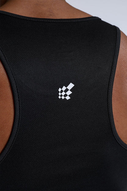 Jed North Men's Fast-Dry Bodybuilding Workout Stringer - Black USA Logo