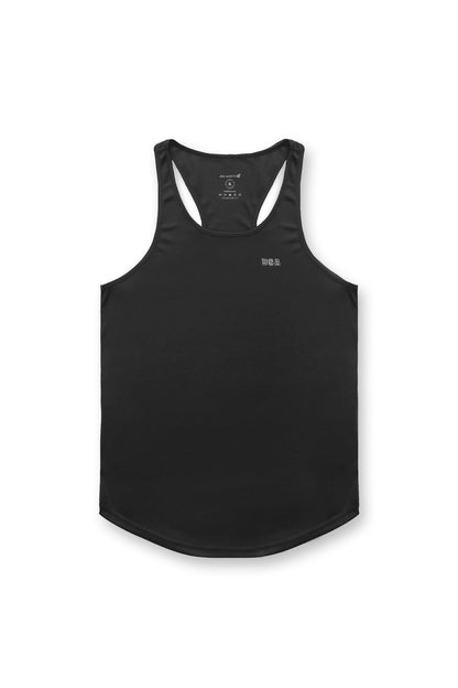 Jed North Men's Fast-Dry Bodybuilding Workout Stringer - Black USA Logo