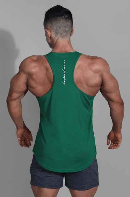 Jed North Men's Fast-Dry Bodybuilding Workout Stringer - Emerald