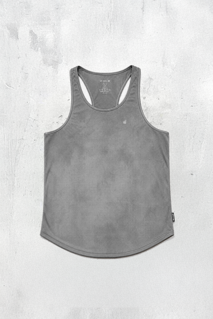 Jed North Men's Fast-Dry Bodybuilding Workout Stringer - Dusted Silver