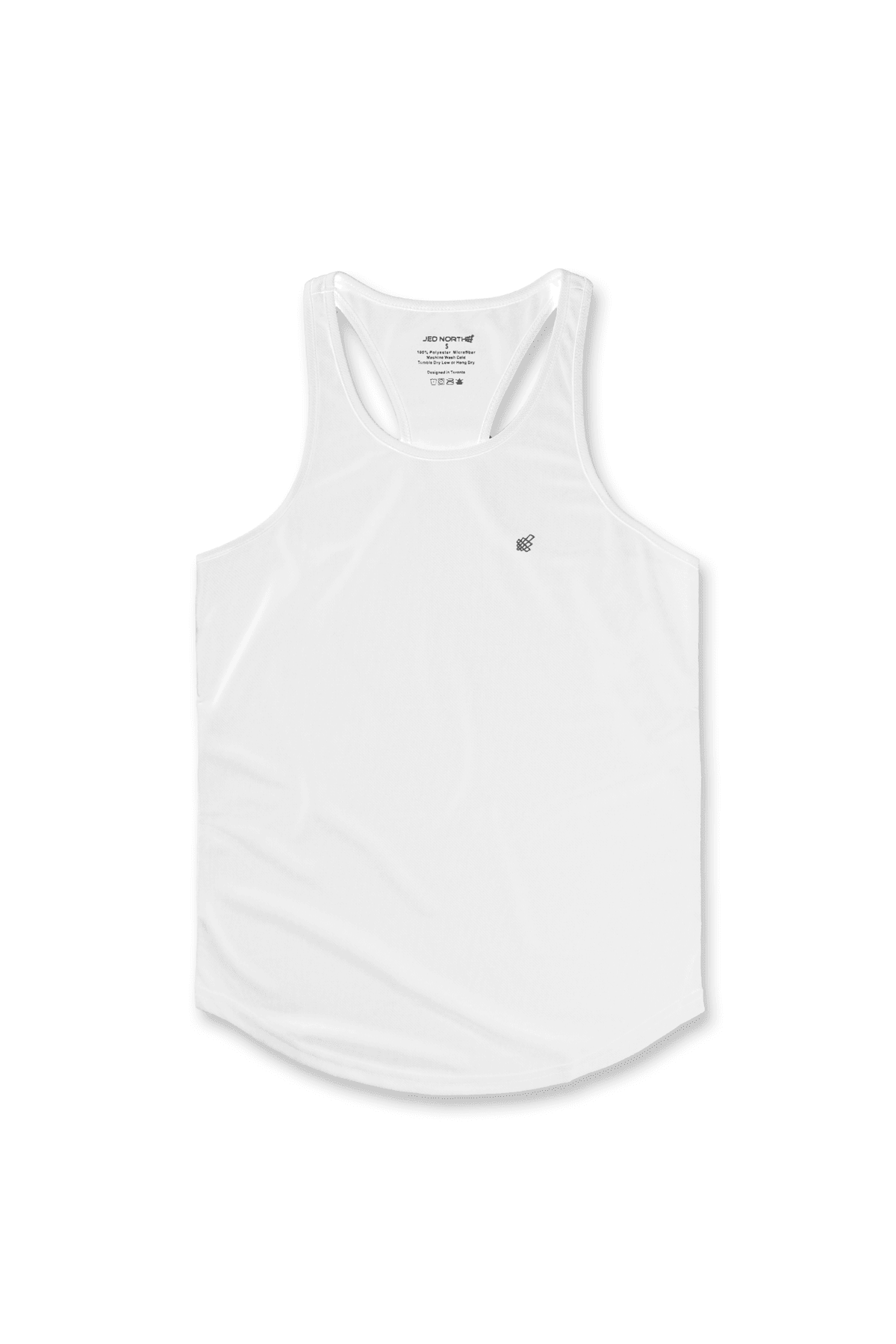 Jed North Men's Fast-Dry Bodybuilding Workout Stringer - White