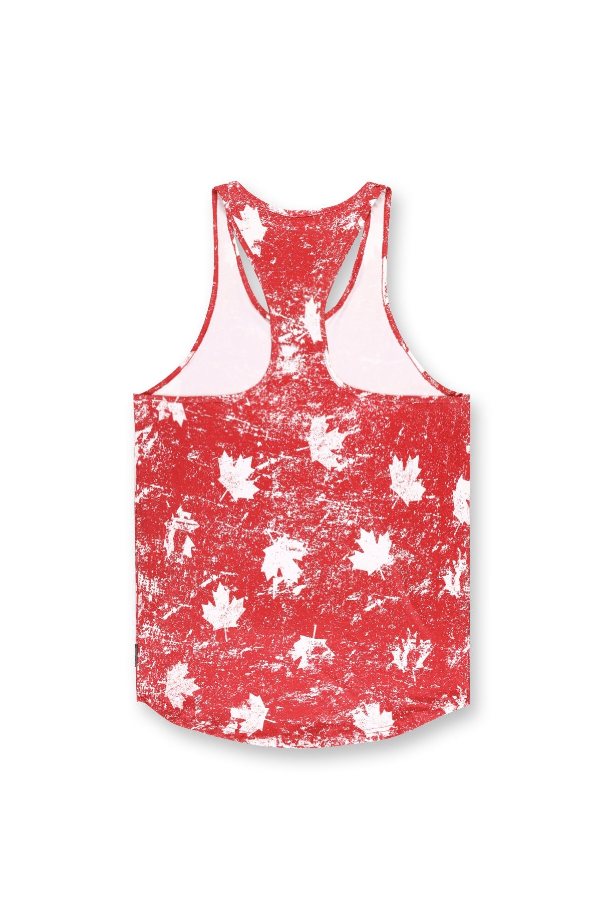 Jed North Men's Graphic Muscle Stringer - Red Maple Leaf
