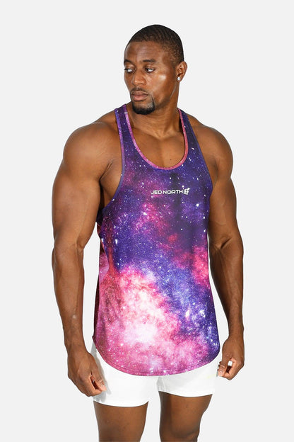 Jed North Men's Graphic Muscle Stringer - Galactic