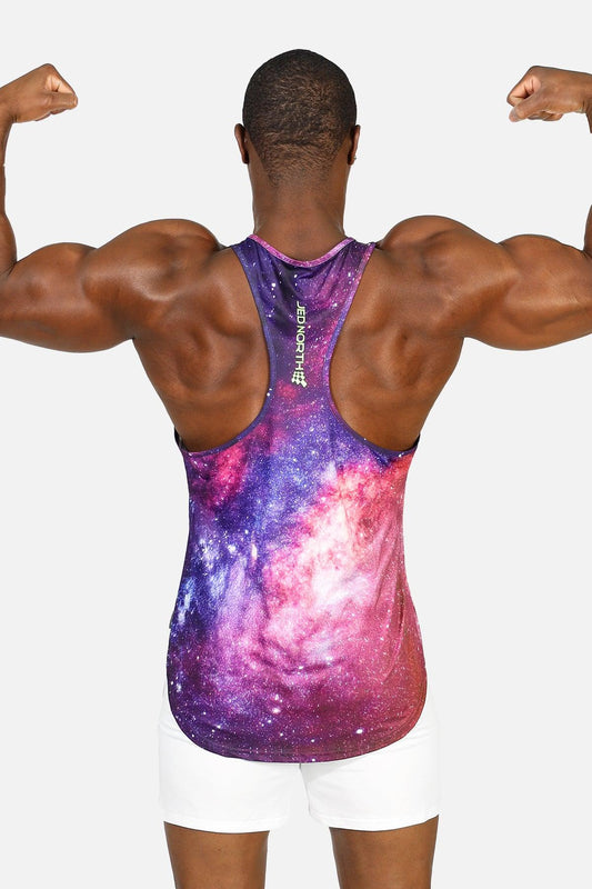 Jed North Men's Graphic Muscle Stringer - Galactic
