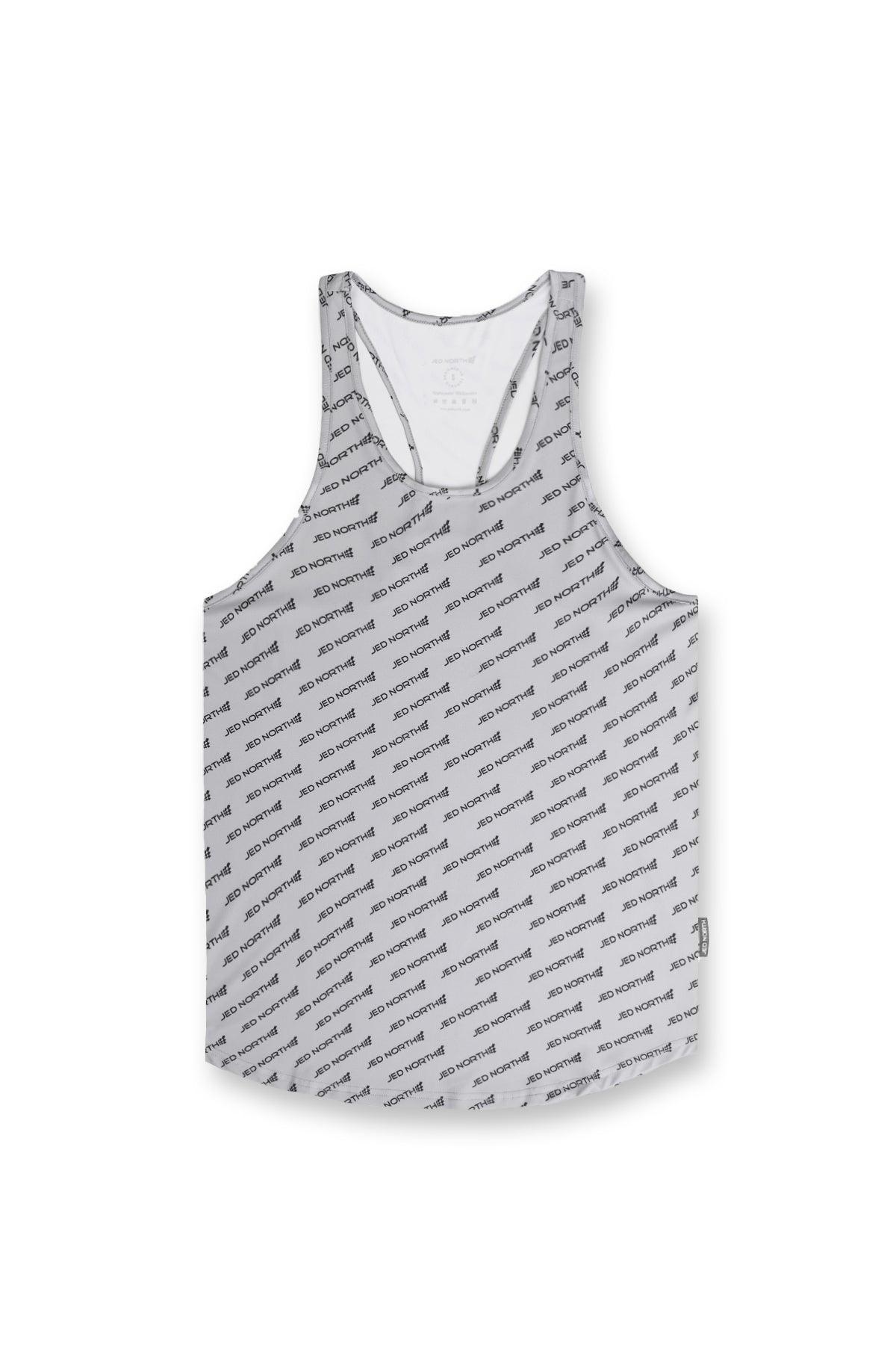 Jed North Men's Graphic Muscle Stringer - Gray JN Logo