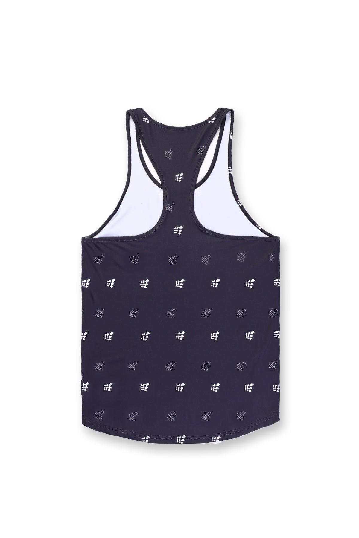 Jed North Men's Graphic Muscle Stringer - Black JN Logo