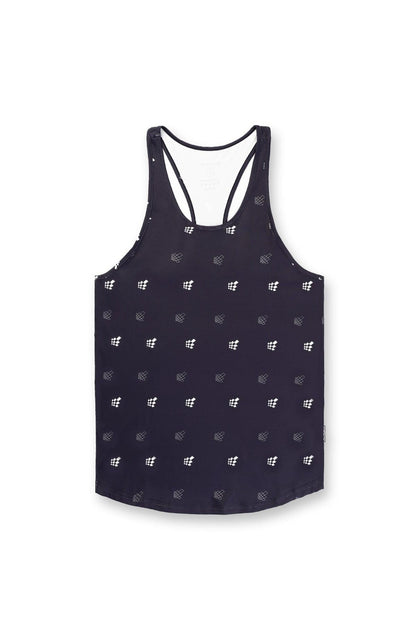 Jed North Men's Graphic Muscle Stringer - Black JN Logo